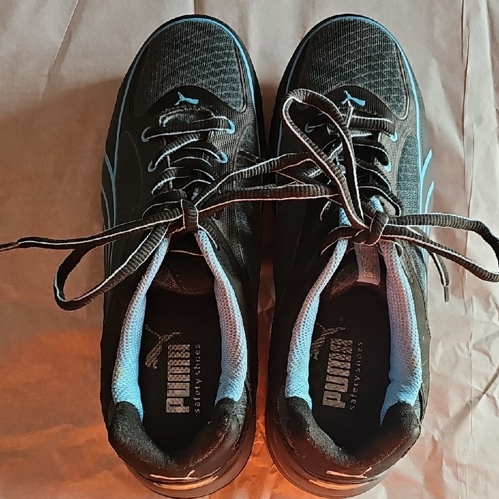 Puma Black and Blue Women's Sneakers